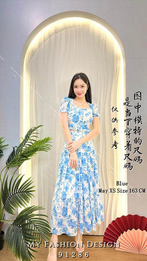 🔥MFD独家爆款🔥高品质气质雪纺花花套装 上衣 ➕ 裙子 RM99 Only🌸（2-O3）