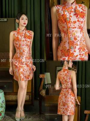 🔥MFD独家爆款🔥高品质古典修身旗袍连体裙 RM129 Only🌸 （2-P1）