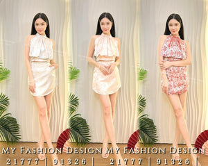 🔥新品抢先上架🔥高品质cut in款提花套装 上衣 ➕ 裤裙 RM119 Only🌸（1-Q3）