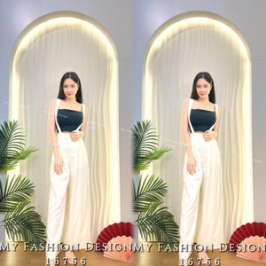 🔥爆款新品🔥高品质阔腿背带长裤 RM49.90 Only🌸 （原价 RM79 ）（1-Q4）