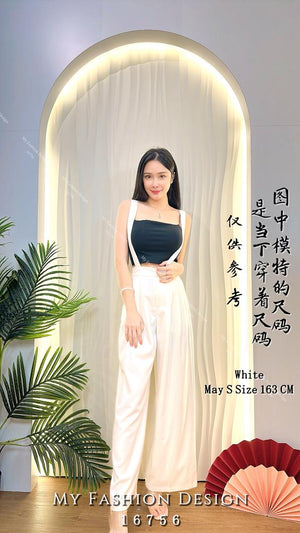 🔥爆款新品🔥高品质阔腿背带长裤 RM49.90 Only🌸 （原价 RM79 ）（1-Q4）