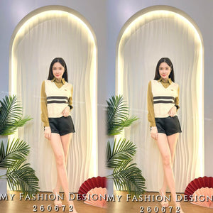 🔥爆款新品🔥高品质休闲针织拼接衬衫上衣 RM59 Only🌸（1-Q4）