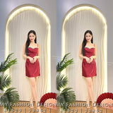 爆款新品🔥高品质吊带款缎面连体裙 RM89 Only🌸