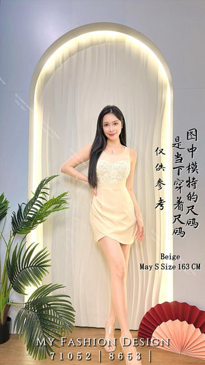 爆款新品❤️‍🔥 高品质气质蕾丝拼接连体裤裙 RM75 Only🌸（补现货）