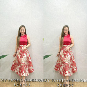 🔥爆款新品🔥高品质cut in款提花新中式套装 上衣 ➕ 长裙 RM129 Only🌸（1-M2）