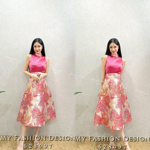 🔥爆款新品🔥高品质cut in款提花新中式套装 上衣 ➕ 长裙 RM129 Only🌸（1-M2）