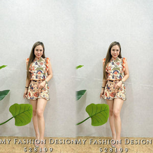 #️⃣🔥爆款新品🔥高品质荷叶边batik款套装 上衣 ➕ 短裤 RM109 Only🌸