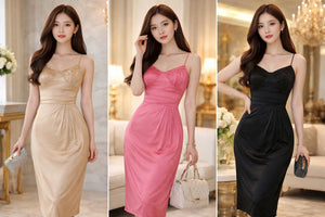 🔥黑卡独家爆款🔥高品质吊带修身连体裙 RM89 Only🌸 (1-A4)