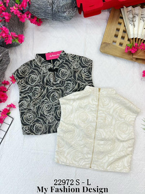 【补现货】🔥爆款新品🔥高品质提花旗袍上衣 RM49 Only🌸（原价 RM60）