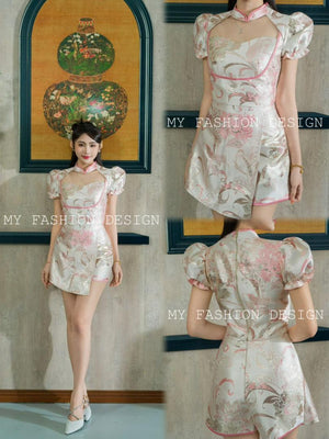 🔥MFD金卡独家爆款🔥 高品质提花款旗袍套装 上衣➕裤裙 RM149 Only🌸（1-D3）