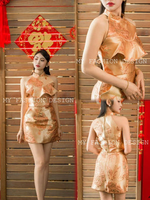 🏮MFD独家爆款🏮高品质cut in款提花新中式套装 上衣 ➕ 裤裙 RM169 Only🔥