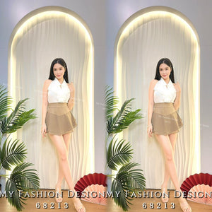 🔥白卡独家爆款🔥 高品质高腰罗马拼接雪纺裤裙 RM69 Only🌸（1-Q3）