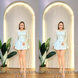 🔥黑卡独家爆款🔥 高品质提花款拼接蕾丝连体裤裙 RM109 Only🌸 （1-D2）