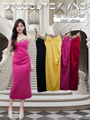 【补现货】🛍️爆款新品🛍️高品质吊带时装连体裙 RM29.90 Only🌸（原价 RM92.00）