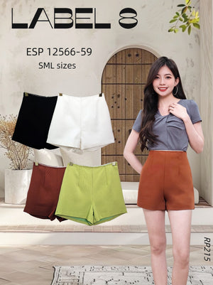 【补现货】12566 高腰锦棉短裤 RM59 Only🌸