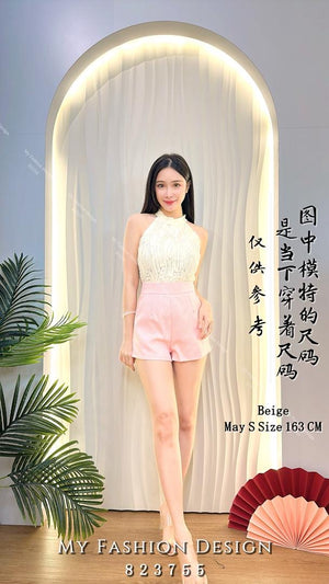 🔥爆款新品🔥高品质cut in款套装 上衣 ➕ 短裤 RM79 Only🌸 （原价 RM109 ）