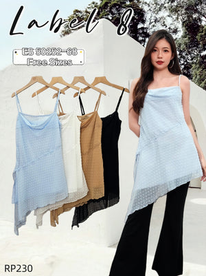 【补现货】50252 吊带款不规则上衣 RM68 Only🌸