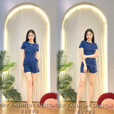 🔥爆款新品🔥高品质气质罗马套装 上衣 ➕ 短裤 RM99 Only🌸（1-Q4）