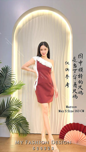 🔥爆款新品🔥高品质斜肩锦棉连体裙 RM99 Only🌸（1-Q4）