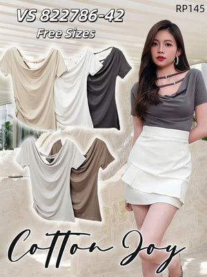 【补现货】822786 休闲棉质上衣 RM42 Only🌸