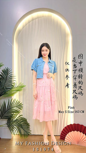 🔥爆款新品🔥高品质休闲款两件套花花连体裙 RM59 Only🌸 （原价 RM99 ）（1-Q4）