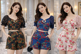 爆款新品🔥高品质气质款花花套装 上衣 ➕ 裤子 RM113 Only🌸（1-Q2）