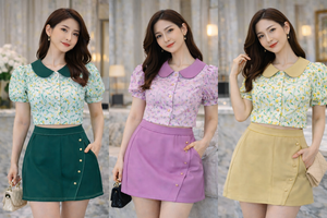 @爆款新品🔥高品质气质款时装套装 上衣➕ 裤裙 RM113 Only🌸（1-Q2）