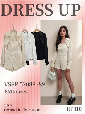 【补现货】🛍️爆款新品🛍️高品质水溶花套装 上衣 ➕ 裤子 RM35.00 Only🌸（原价 RM89.00）