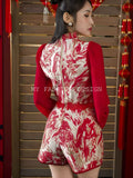 ⚠️预购⚠️🏮MFD 独家爆款🏮 高品质提花旗袍套装 上衣 ➕ 短裤 RM149 Only🌸
