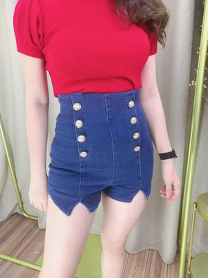 独家爆款🔥高品质英伦风牛仔高腰百搭短裤 RM 55 ONLY 🌸(1-R2)