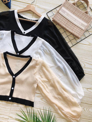 !! !!爆款新品🔥高品质小香风针织拼雪纺刺绣上衣/外套 RM 39 ONLY ❤️