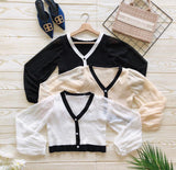 !! !!爆款新品🔥高品质小香风针织拼雪纺刺绣上衣/外套 RM 39 ONLY ❤️