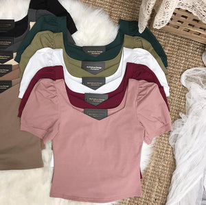 ‼️‼️独家爆款🔥高品质四方领棉质百搭上衣 RM39  ONLY ❤️