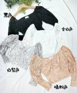 高品质宫廷袖蕾丝时装上衣 RM 55（DRESSUP）(1-R2)