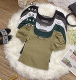 !! !!独家爆款🔥高品质四方领棉质百搭上衣 ❤️