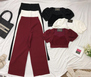 ‼️‼️独家爆款 💥 高品质气质套装 上衣 ➕ 裤子 RM99 ONLY 🌸