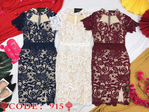 @@独家爆款❤️高品质气质水溶花连体裙 RM92 ONLY 🌸（1-N3）