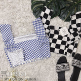 !! !!独家爆款❤️‍🔥 高品质气质格子款时装上衣 RM49 Only🌸（3-B4）