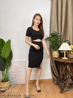 独家爆款❤️ 高品质罗马OL套装 上衣 ➕ 裙子 RM89 Only🔥（SH-D4）