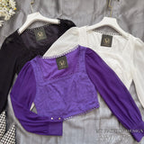 🔥黑卡独家爆款🔥 高品质气质雪纺拼接套装 上衣 ➕ 裤子 RM99 Only🌸(1-R2)