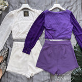 🔥黑卡独家爆款🔥 高品质气质雪纺拼接套装 上衣 ➕ 裤子 RM99 Only🌸(1-R2)