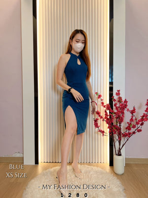 #🔥黑卡独家爆款🔥高品质气质cut in款旗袍连体裙 RM89 Only🌸(1-R2