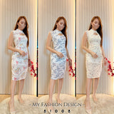 !! !!独家爆款🔥高品质气质款蕾丝旗袍连体裙 RM89 Only🌸