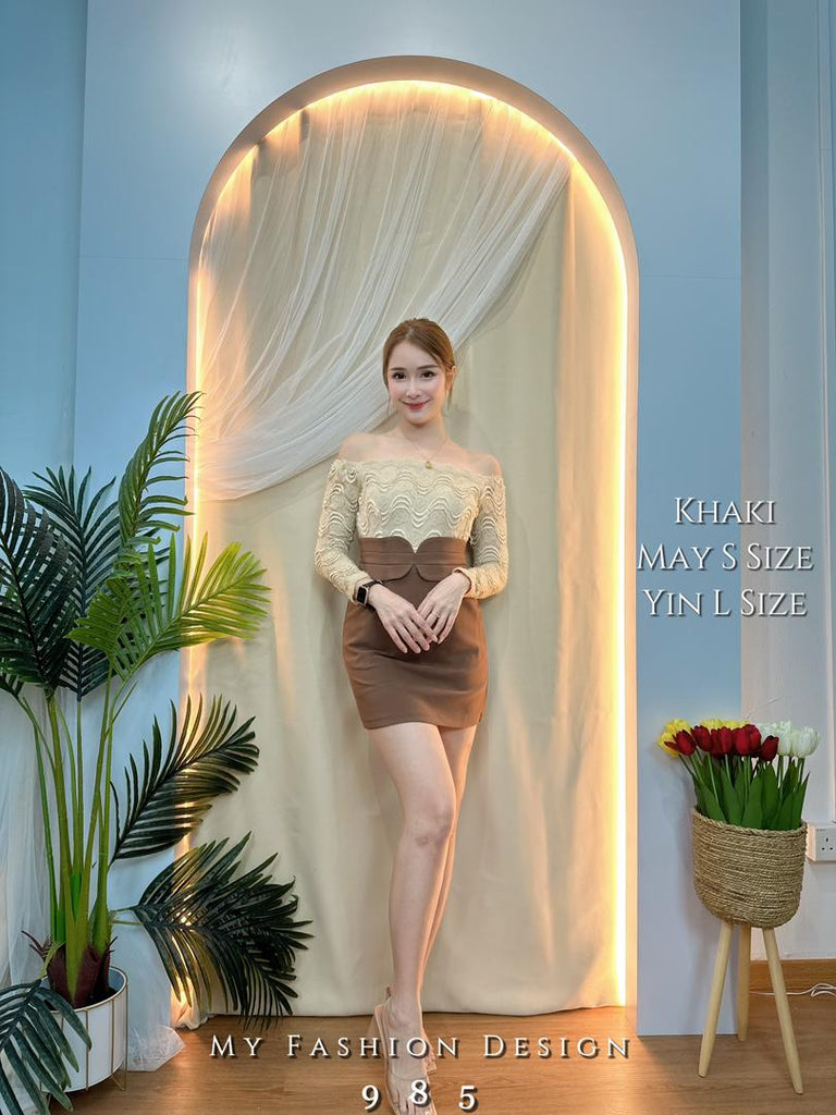 独家爆款❤️高品质蕾丝拼接连体裤裙 RM89 Only 🌸(3-G3)（27-P2）